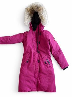 Canada Goose - Fuchsia Puffer Parka with Fur Hood